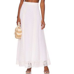 Tularosa Penelope Maxi Skirt in Vintage White Size Small